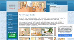 Desktop Screenshot of physiotherapie-nordbad.de