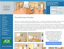 Tablet Screenshot of physiotherapie-nordbad.de